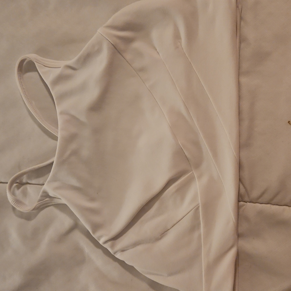 Lululemon white y-back sports bra white